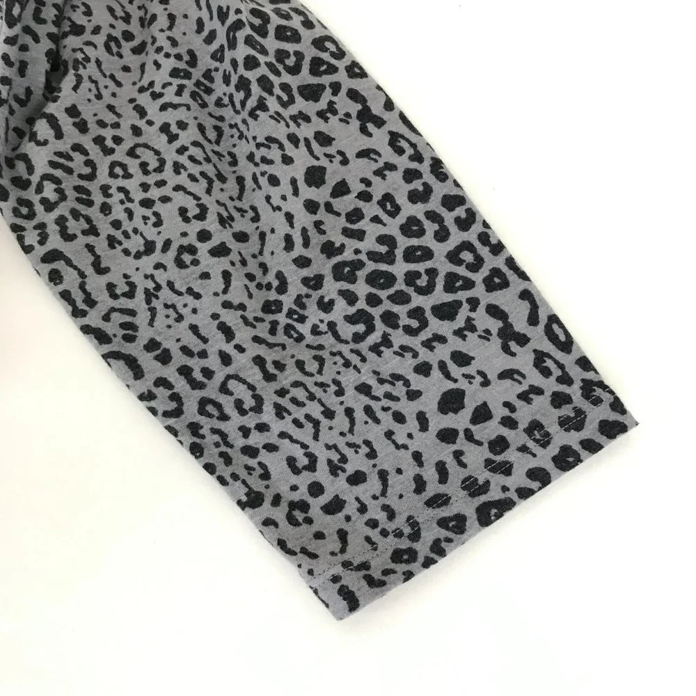 Lane Bryant Animal Print Tee Women's Plus Size 26/28 Crew Neck Long Sleeves - Picture 7 of 12